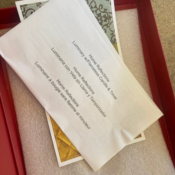 NIB Christmas Home Reflections QVC Luminary with Flameless Candle & Timer Angel - Picture 3 of 3